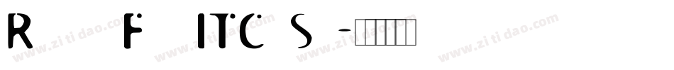 Roswell Four ITC Std字体转换